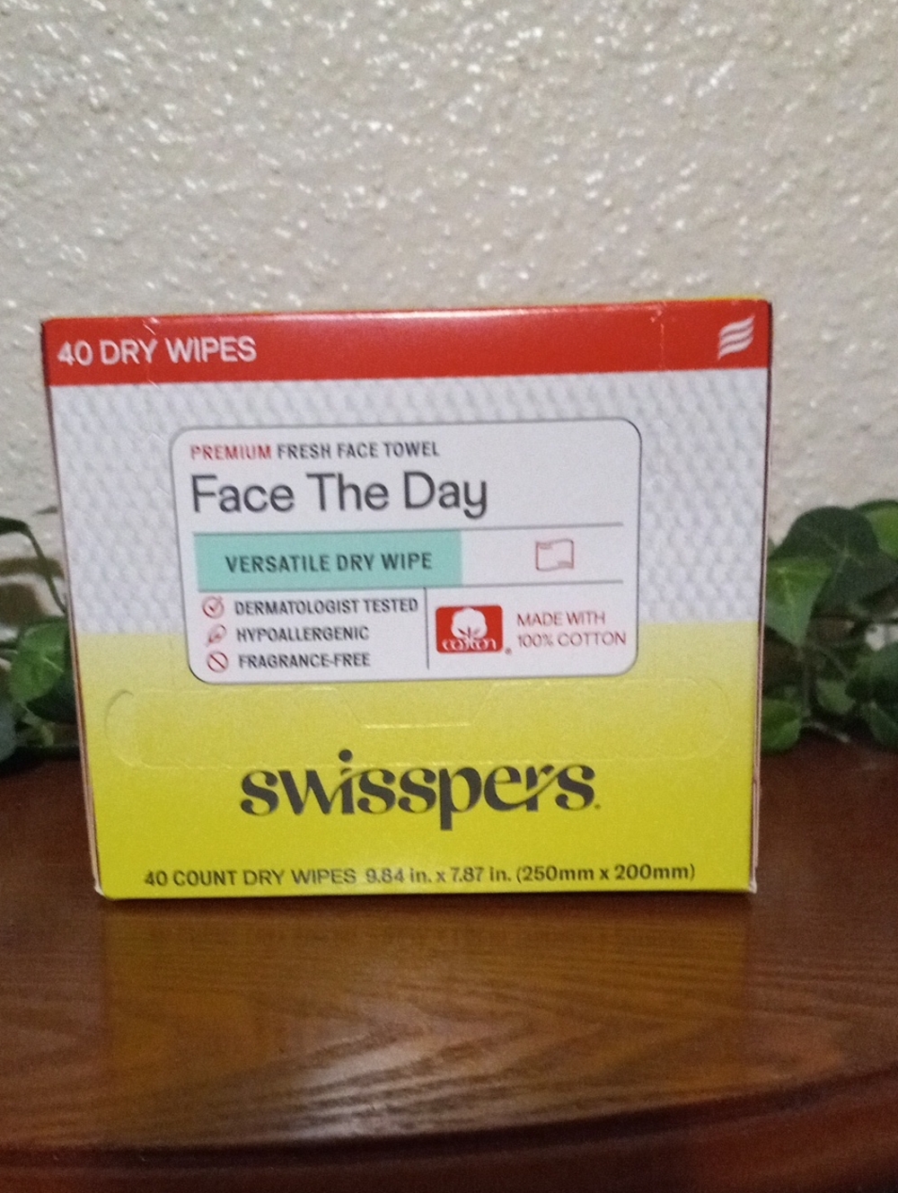 Swisspers Face The Day Versatile Dry Wipes - Yellow Box
